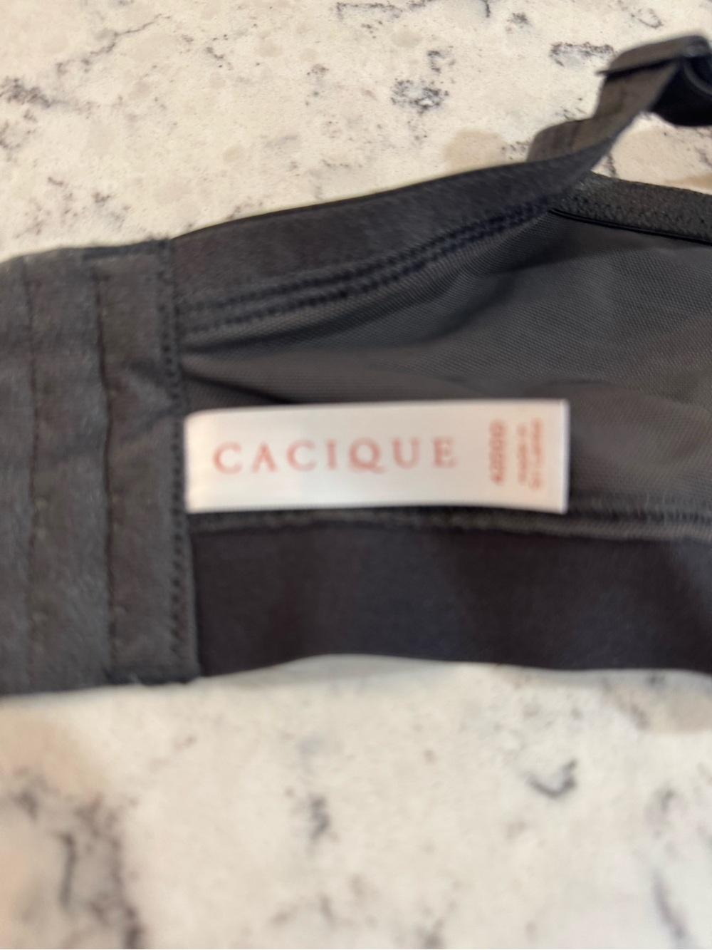 Cacique Full Coverage Lace T-Shirt Bra Gray Lightly Lined Underwire NWT 42DDD - Picture 9 of 9